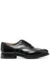 Church's Brogues With Almond Toe And Decorative Stitching In Black
