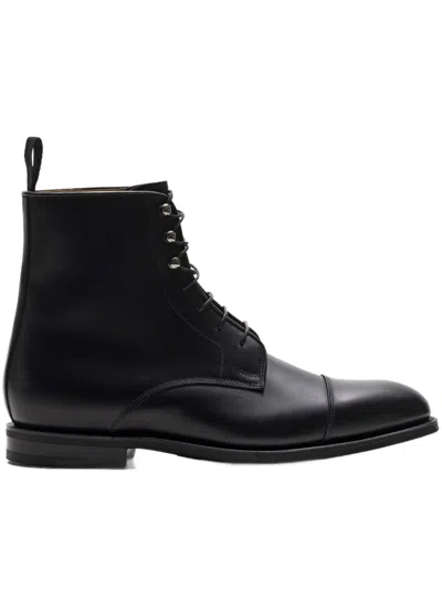 Church's Black Leather Edworth R 2.0 Lace-up Boots In Blue