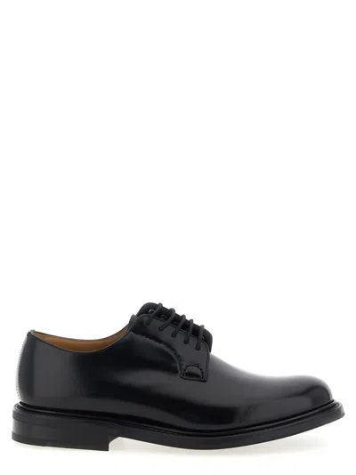 Church's Black Leather Lace Up Shoes