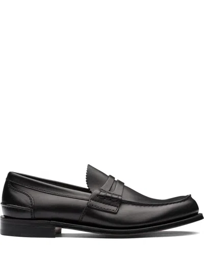 Church's Black Leather Loafers