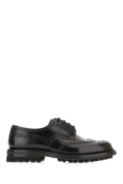 Church's Black Leather Pherson Lace-up Shoes