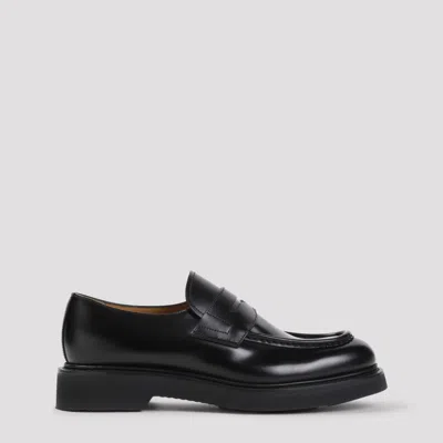 CHURCH'S BLACK SLIP ON LOAFERS