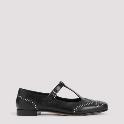 CHURCH'S BLACK STUD-EMBELLISHED SANDALS