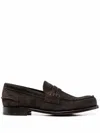 CHURCH'S BLUE SUEDE PENNY LOAFERS FOR MEN