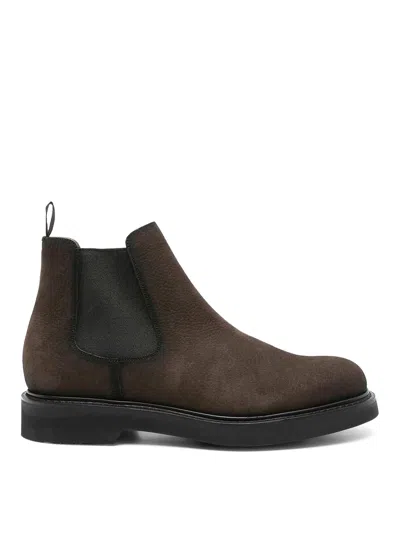 Church's Bootie Grain Nabuk In Dark Brown
