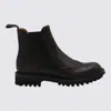 Church's Chunky Sole Ankle Boots With Brogue Detailing In Black