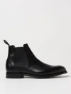 Church's Leather Ankle Boots With Elastic Side Panels In Schwarz