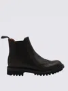 Church's Chunky Sole Ankle Boots With Brogue Detailing In Purple