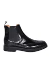 Church's Brogue Detailed Ankle Boots In Black
