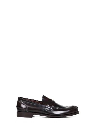 Church's Brown Pembrey College Loafers In Black