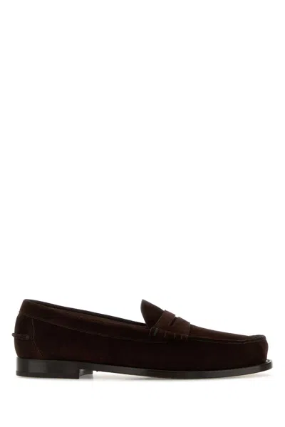 Church's Brown Suede Rowley Loafers In Multi