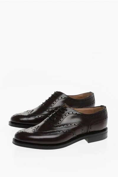 Church's Brushed Leather Burwood Brogue Derby Shoes