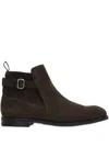 Church's Buckle-strap Suede Boots In Brown