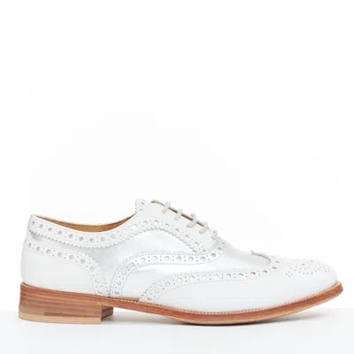 Church's Burwood Matte Silver Wingtip Brogues In White