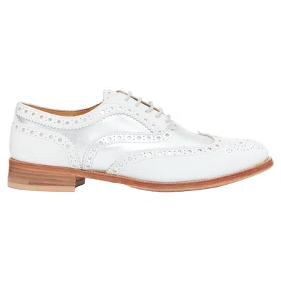 Church's Burwood Matte Silver Wingtip Brogues In White