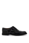 Church's Burwood Met Studded Glossed-leather Brogues In Black