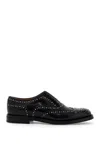 Church's Burwood Met Studded Glossed-leather Brogues In Black