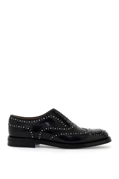 Church's Burwood Met Stud-embellished Brogue Oxford Shoes In Black