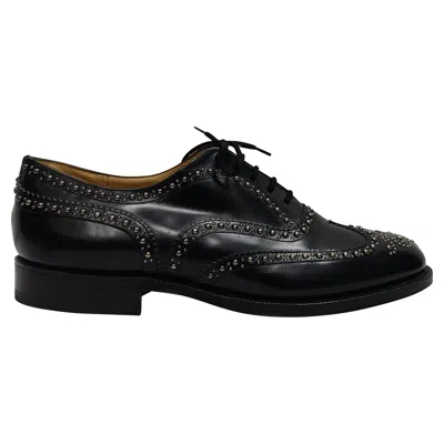 Church's Burwood Met Studded Brogues In Black Calf Leather