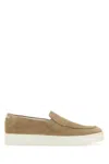 CHURCH'S CAPPUCCINO SUEDE LONGTON 2 SLIP-ONS