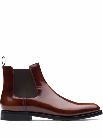 CHURCH'S CHURCH'S ANKLE ANKLE BOOTS IN BROWN LEATHER