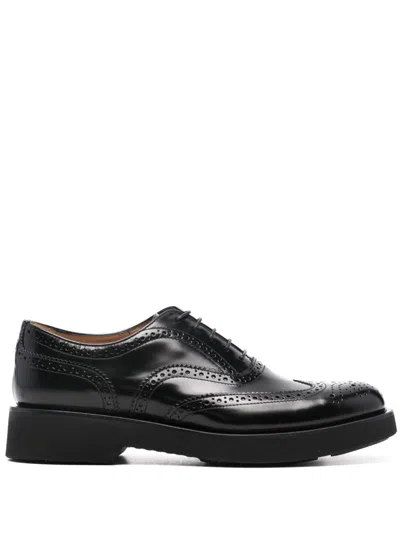 Church's Black Leather Burwood Lace-up Shoes