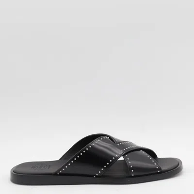 Church's Black Leather Flat