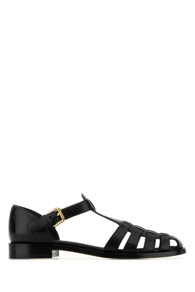 Church's Black Leather Kelsey Ballerinas