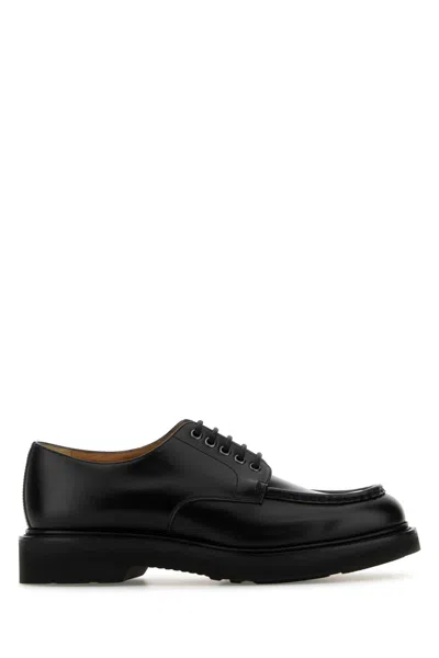 Church's Black Leather Letchworth Lace-up Shoes