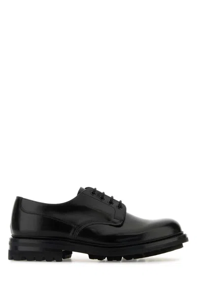 CHURCH'S CHURCH'S BLACK LEATHER MC NEIL LW LACE-UP SHOES