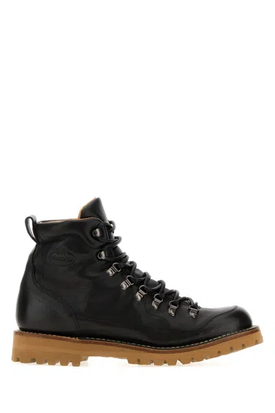 Church's Leather Shefford Ankle Boots Rubber Sole In Black