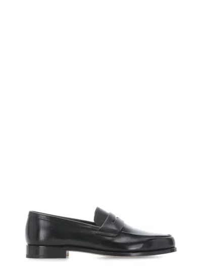 Church's Black Milford Loafers In Grey