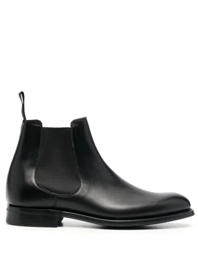 Church's Calf Leather Ankle Boots With Comfortable Fit And Stylish Design In Black