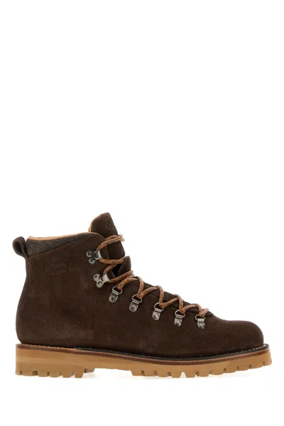 Church's Poulton Suede Ankle Boots Chunky Sole In Brown
