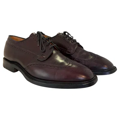 Pre-owned Church's Burgundy Grafton Derby Shoes 8.5 (it 42.5) In Red