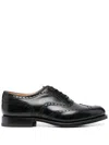 Church's Brogues With Almond Toe And Decorative Stitching In Black