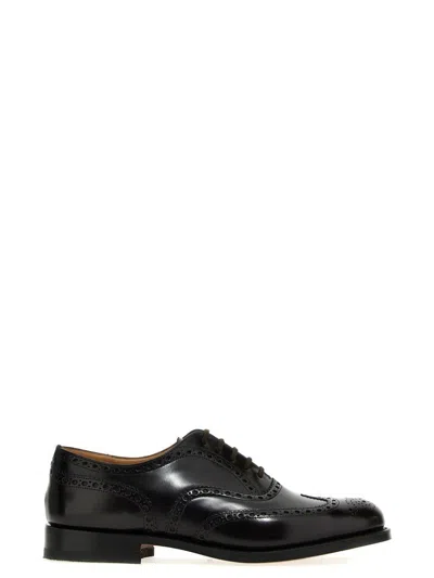 Church's Lace-up Shoes With Brogue Detailing And Leather Sole In Brown