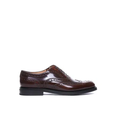 Church's Church Classic Lace-up Leather Derbies In Brown
