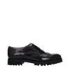 Church's Woman Lace-up Shoes Black Size 4.5 Calfskin