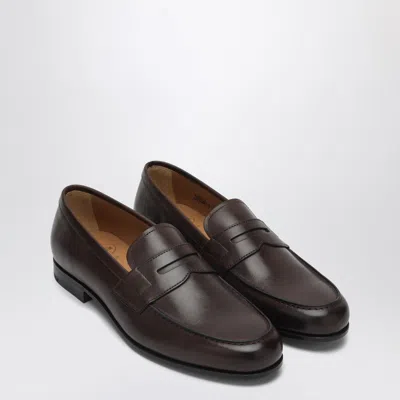 Church's Church''s Ebony Leather Heswall Loafer In Brown