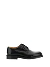 Church's Black Leather Lace Up Shoes In Black