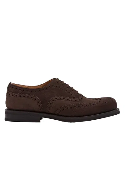 Church's Amersham Lw Oxford Shoe In Suede In Brown