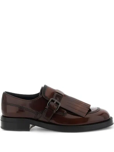 Church's Fringe-accented Monk Shoes In Brown