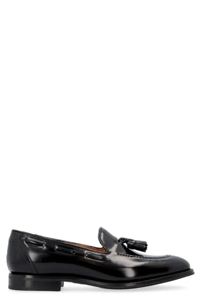 Church's Kingsley Brushed Leather Loafers In Black