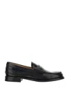 Church's Round Toe Loafers In Black