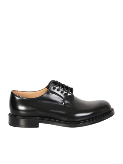 Church's Man Lace-up Shoes Black Size 8 Leather