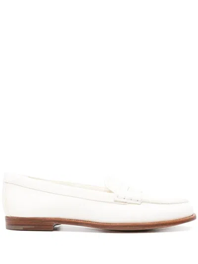 Church's Leather Loafers Shoes In White