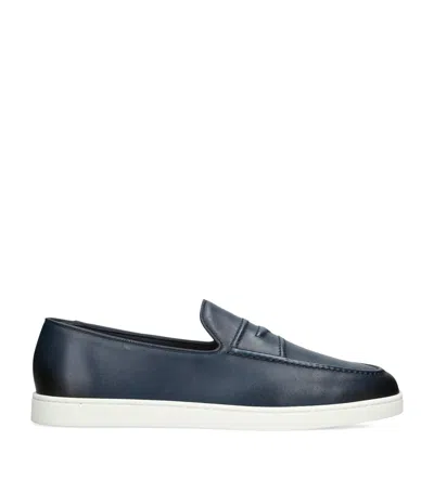 Church's Leather Peebles Slip-on Sneakers In Black