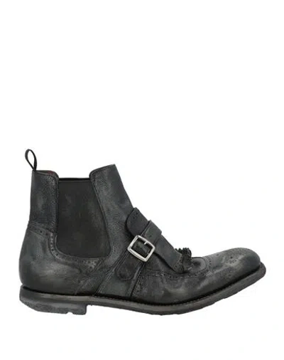 Church's Man Ankle Boots Black Size 10 Leather