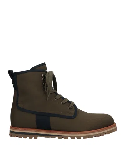 Church's Man Ankle Boots Military Green Size 7.5 Textile Fibers